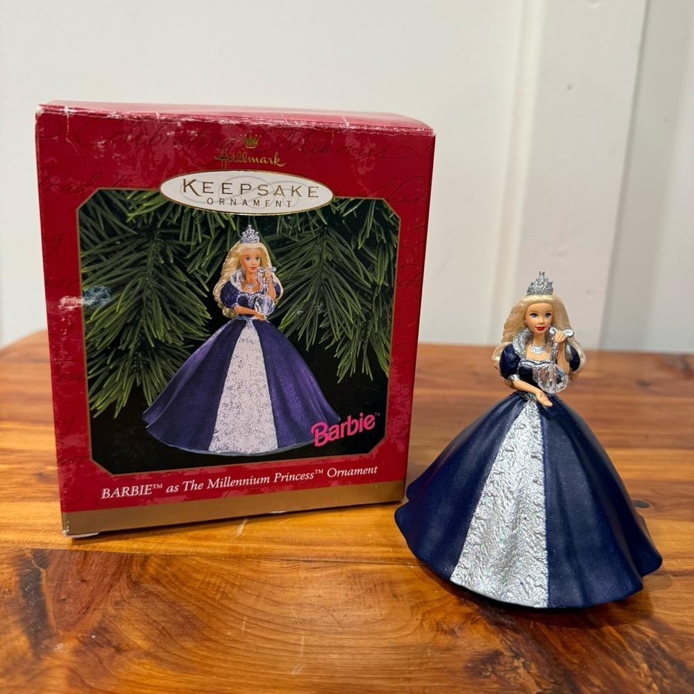 Vintage 1999 Hallmark Keepsake Ornament Barbie The Millennium Princess